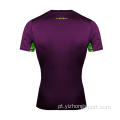 Umidade Wicking Dry Fit Camiseta justa